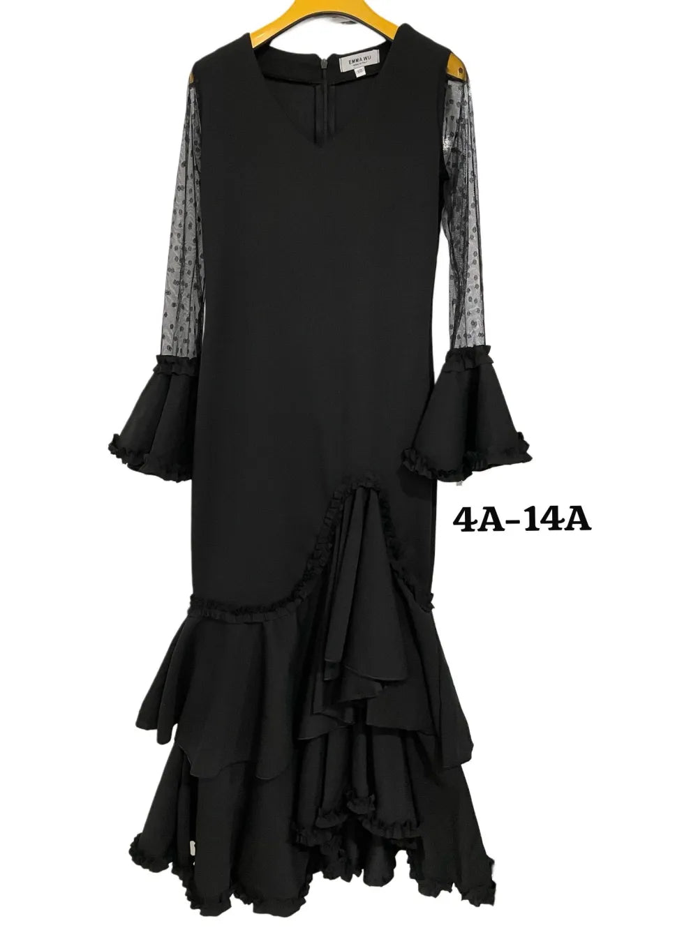 TRAJE FLAMENCA DE NIÑA  NEGRA KL507