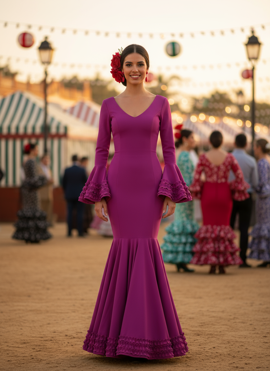 TRAJE FLAMENCA BUGANVILLA EMMA WU DESIGN X FLAMENCA 7815