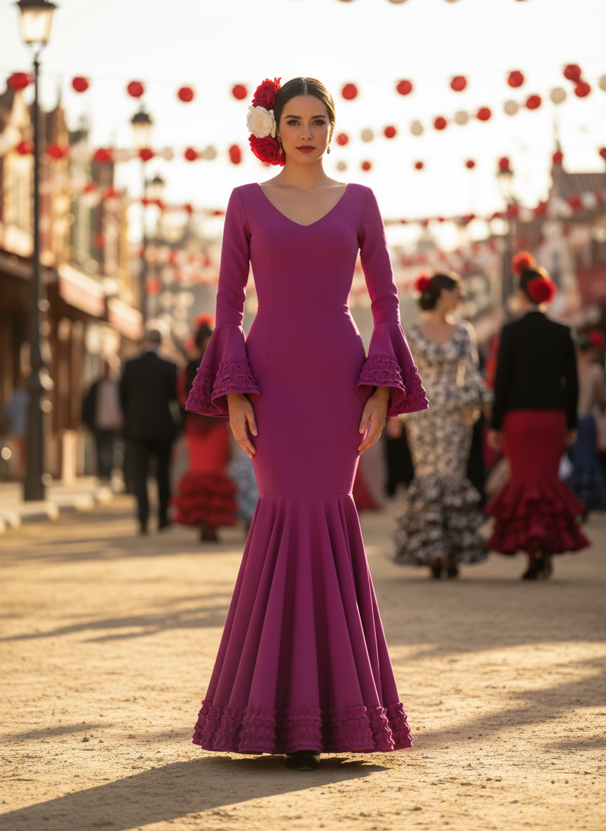 TRAJE FLAMENCA BUGANVILLA EMMA WU DESIGN X FLAMENCA 7815