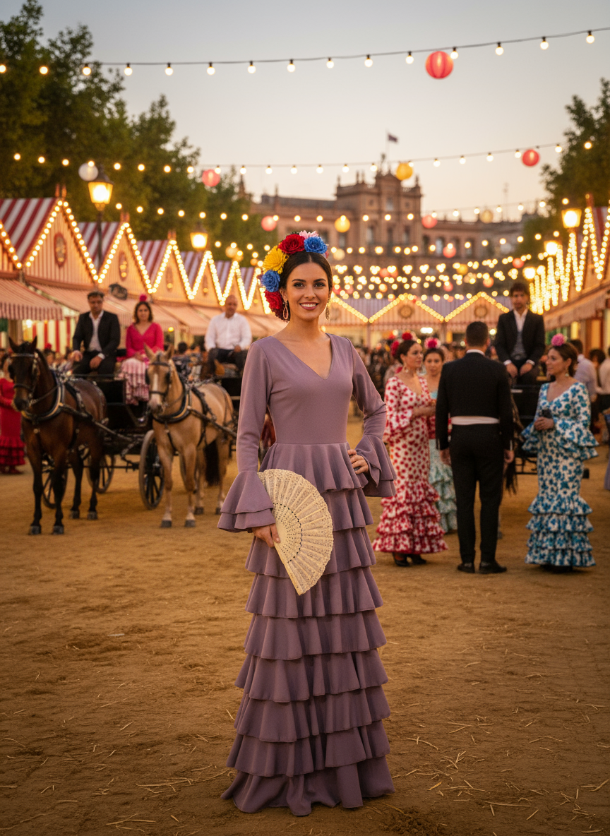 TRAJE FLAMENCA MAQUILLAJE EMMA WU DESIGN X FLAMENCA EM231