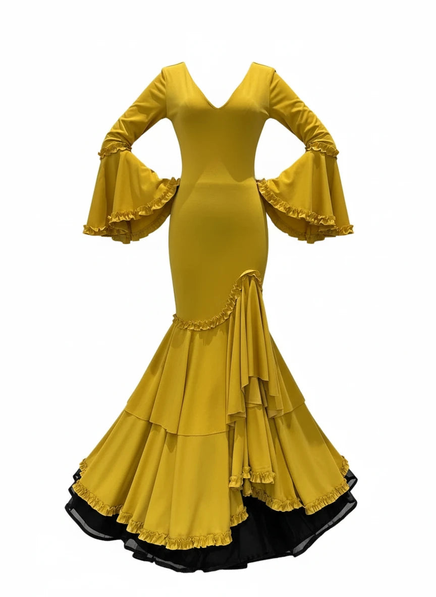 TRAJE FLAMENCA AMARILLO EMMA WU DESIGN X FLAMENCA 0491