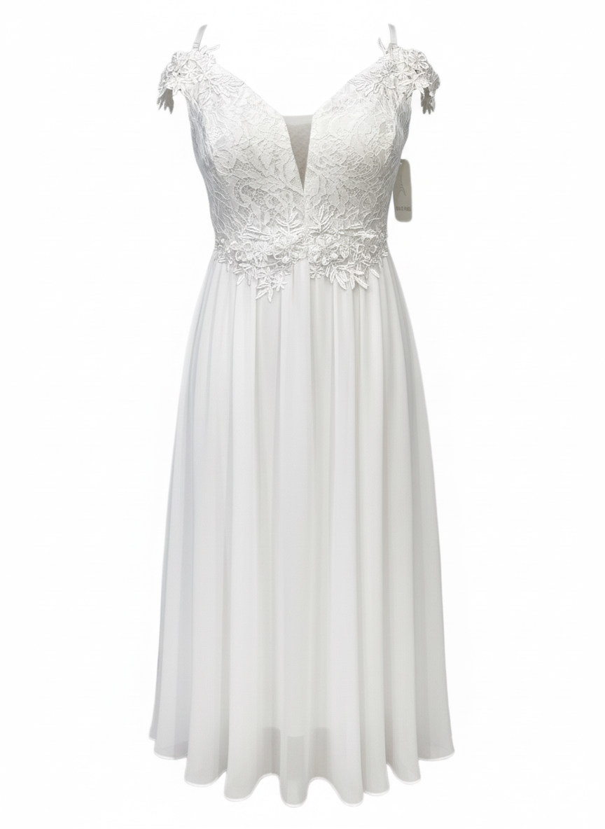 VESTIDO CORTO BLANCO 6331