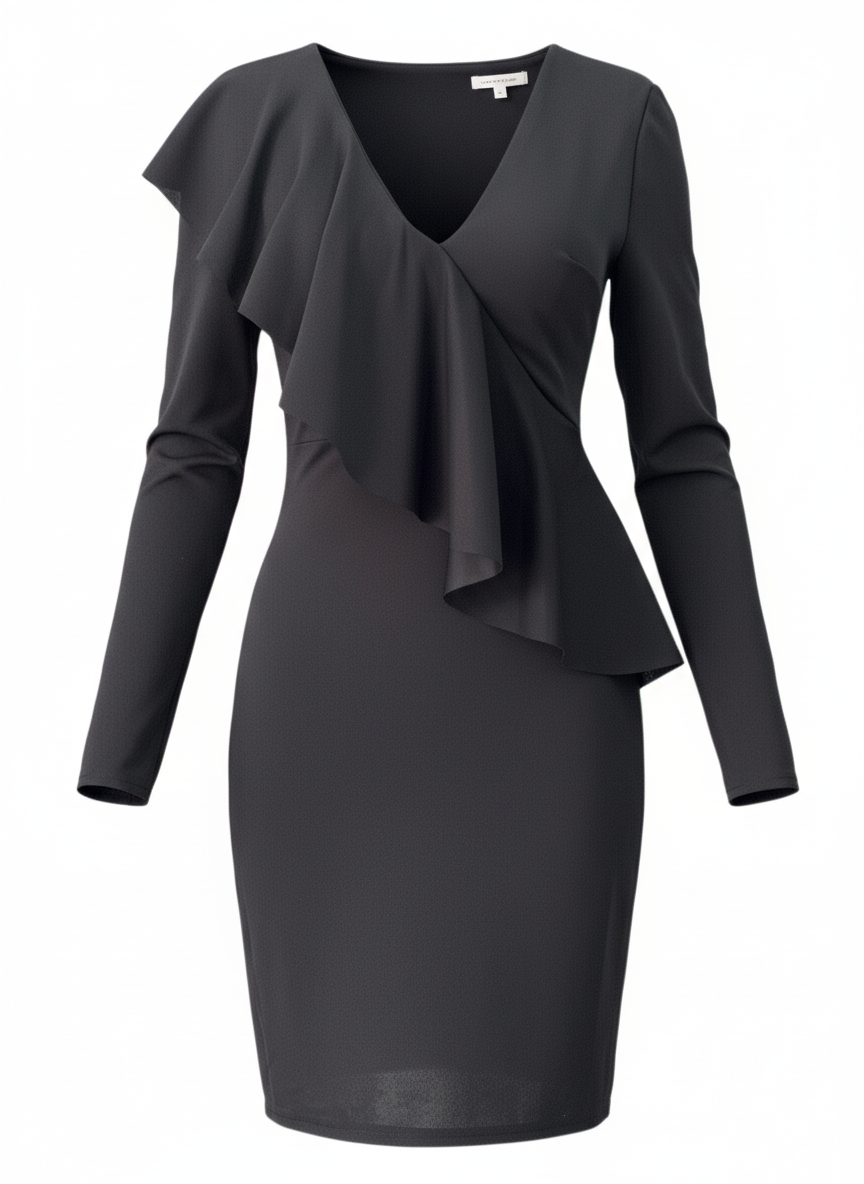 SHORT BLACK DRESS 7577