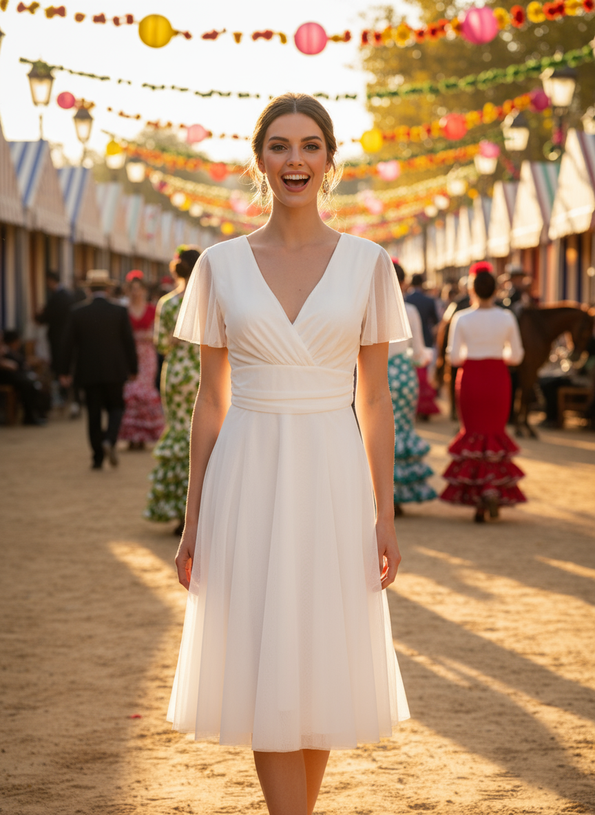 VESTIDO CORTO BLANCO 5190