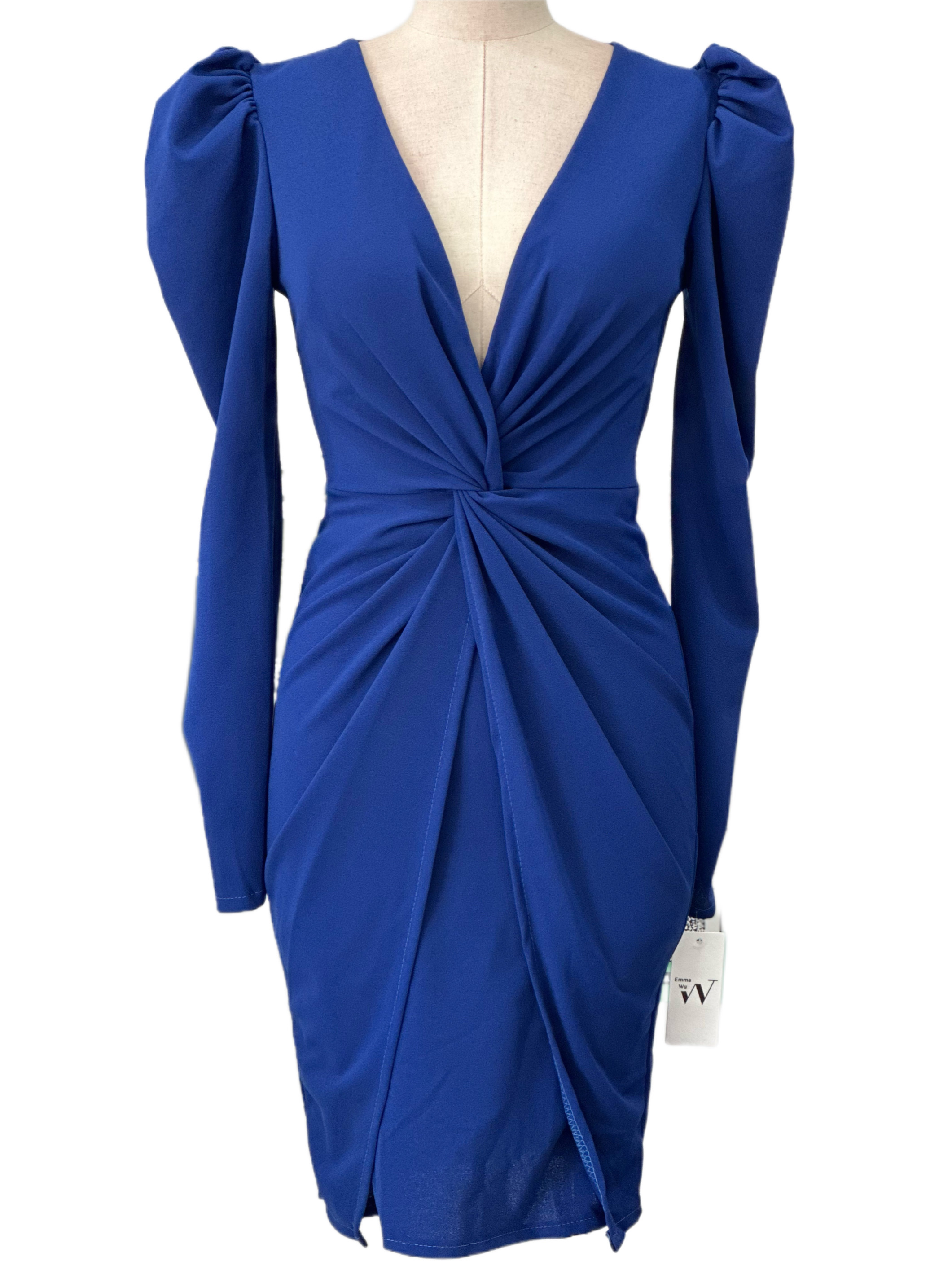 VESTIDO CORTO AZUL ELECTRICO 23117