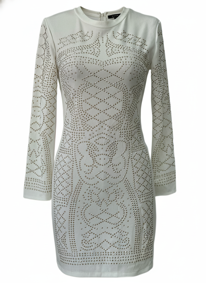 VESTIDO CORTO BLANCO 5038