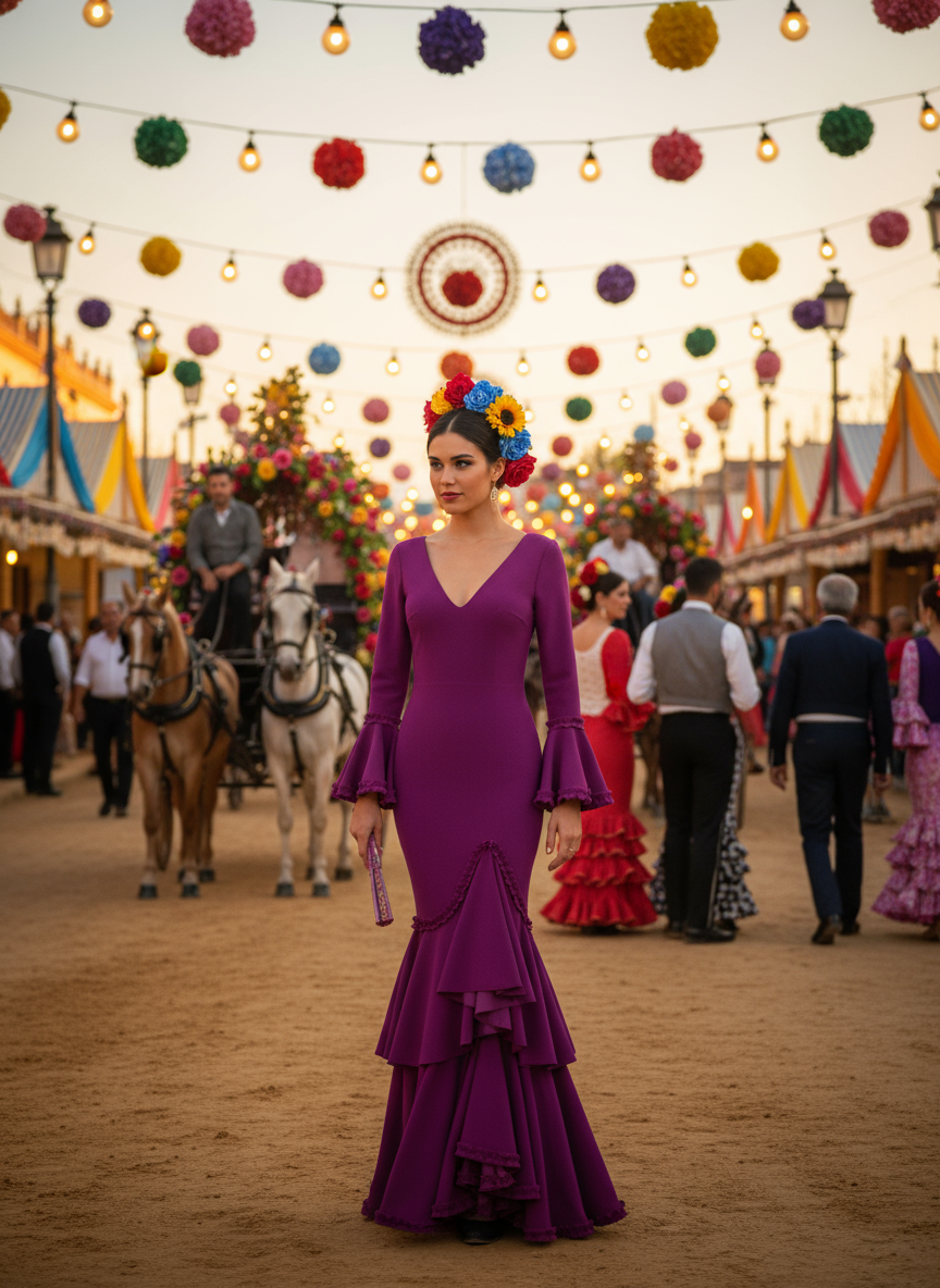 TRAJE FLAMENCA BUGANVILLA EMMA WU DESIGN X FLAMENCA EM229