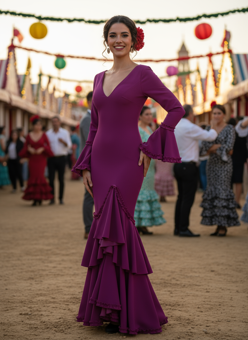 TRAJE FLAMENCA BUGANVILLA EMMA WU DESIGN X FLAMENCA EM229