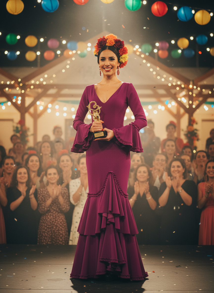 TRAJE FLAMENCA BUGANVILLA EMMA WU DESIGN X FLAMENCA EM229