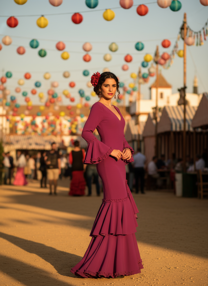 TRAJE FLAMENCA BUGANVILLA EMMA WU DESIGN X FLAMENCA EM229