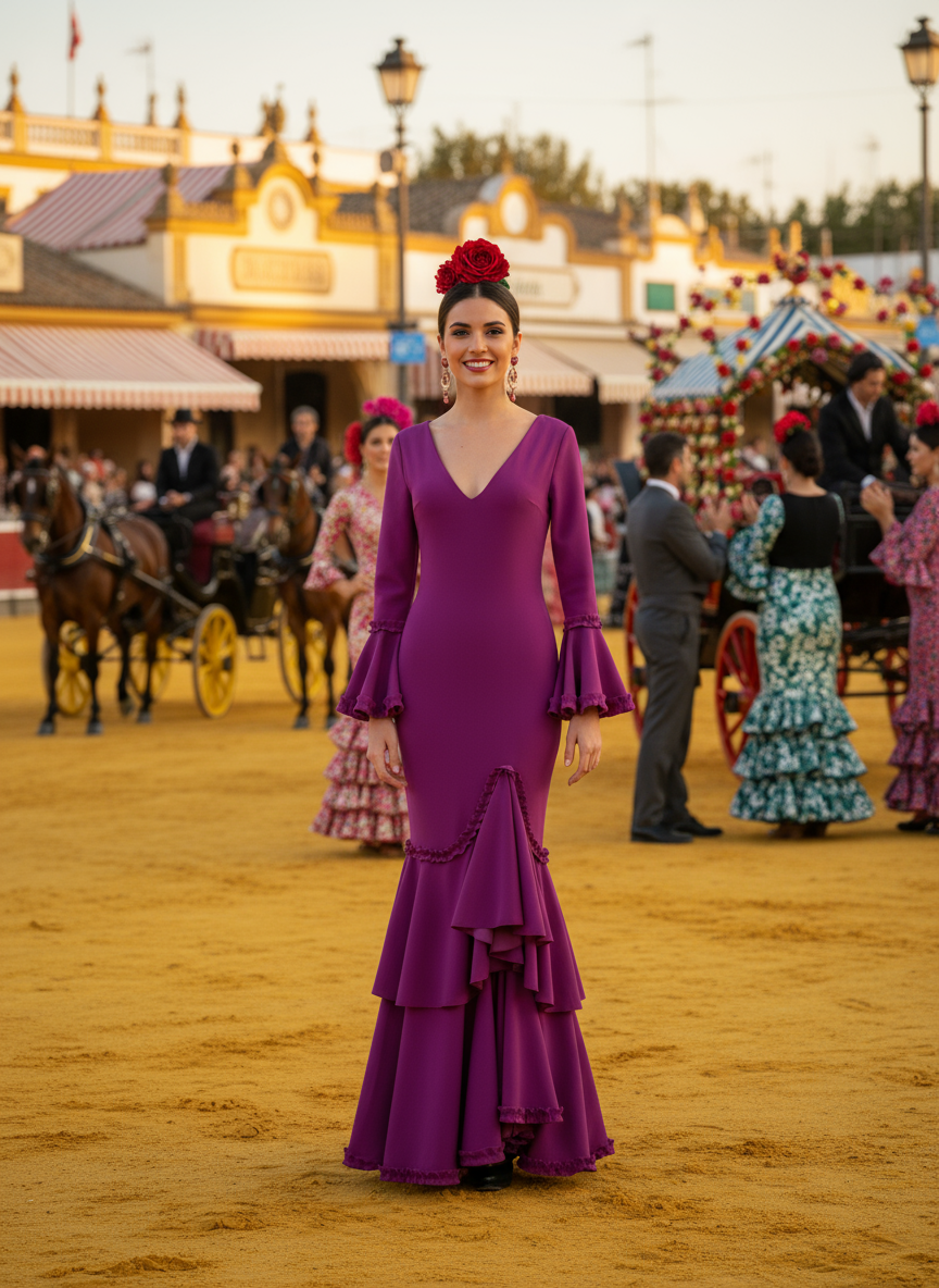 TRAJE FLAMENCA BUGANVILLA EMMA WU DESIGN X FLAMENCA EM229