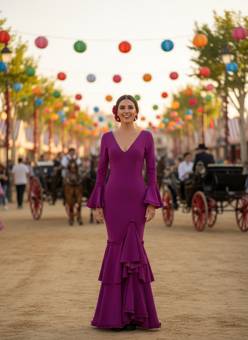 TRAJE FLAMENCA BUGANVILLA EMMA WU DESIGN X FLAMENCA EM229