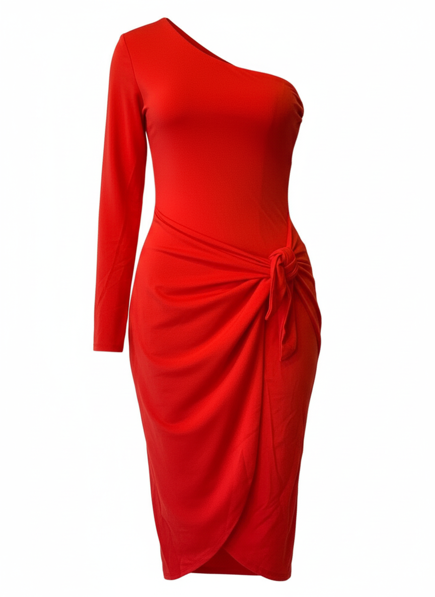 SHORT RED DRESS 4809