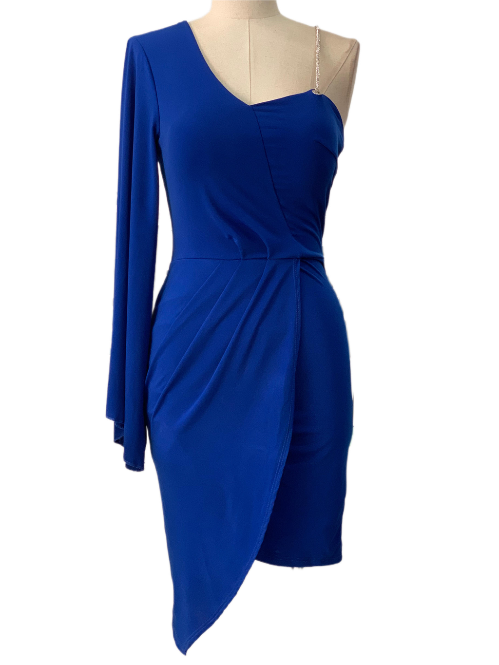 VESTIDO CORTO AZUL ELECTRICO 25406