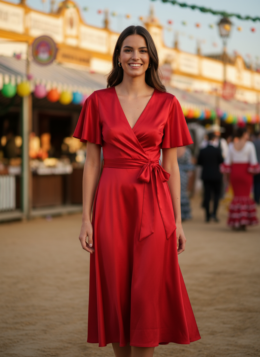 SHORT RED DRESS 51022