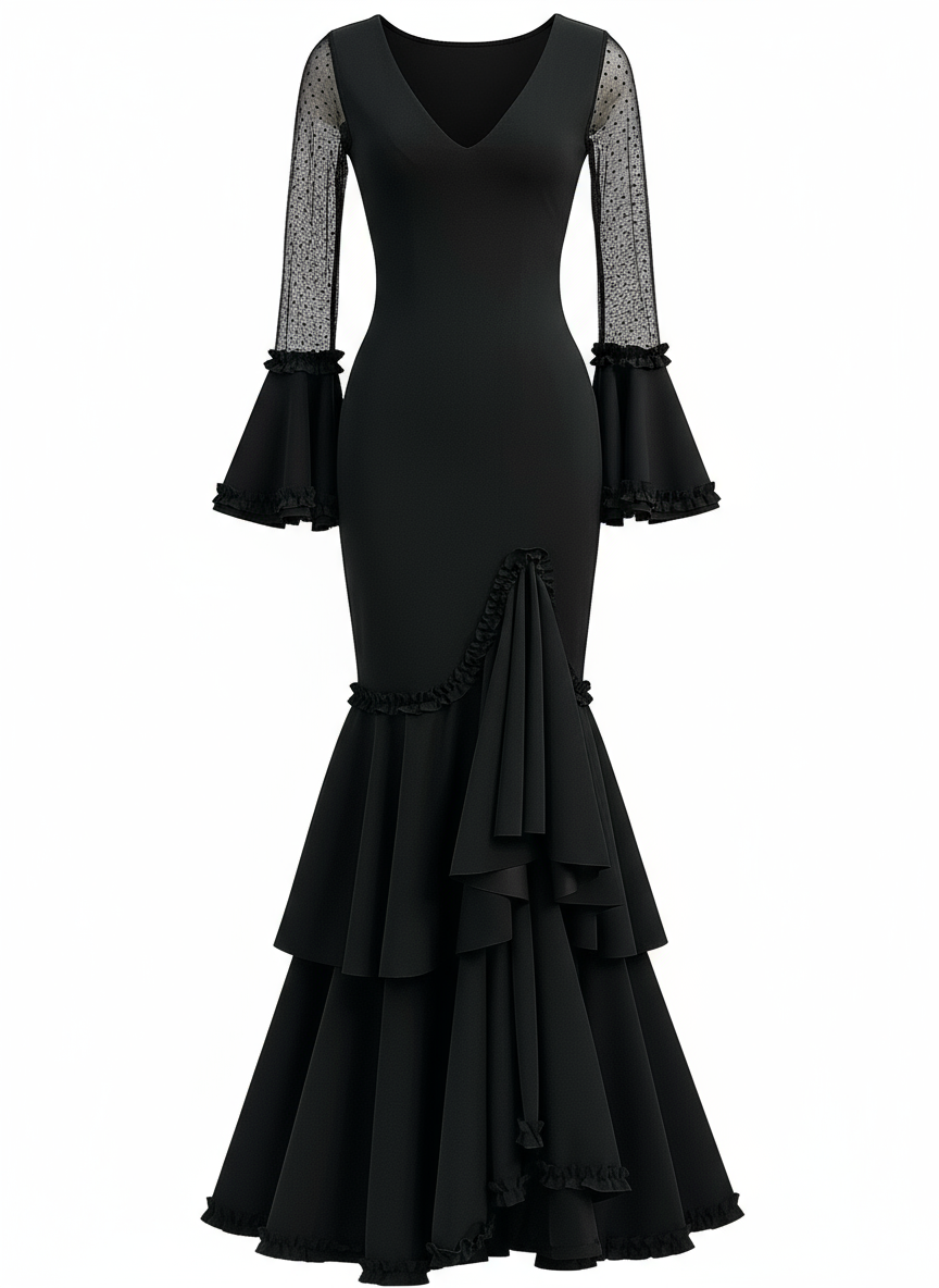 Traje flamenco EMMA WU DESIGN de licra