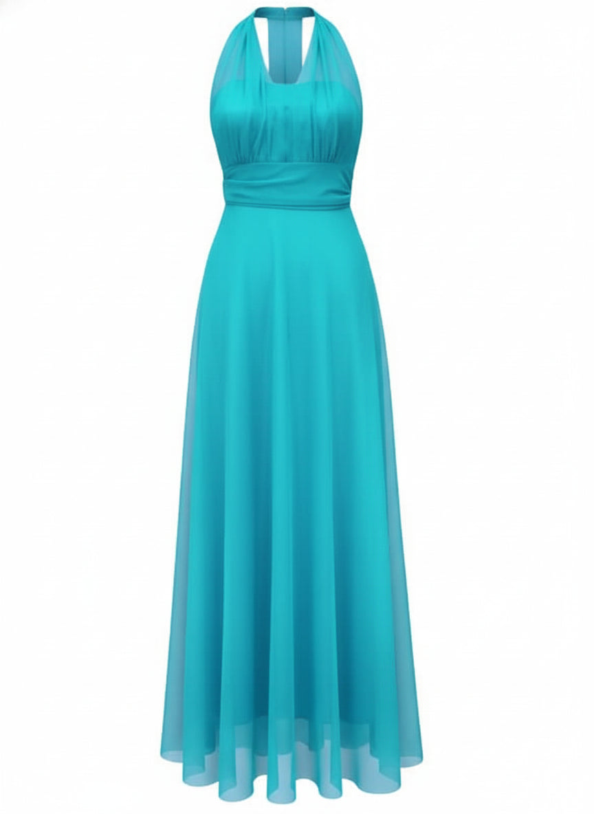 VESTIDO LARGO VERDE QUIRÓFANO 3776