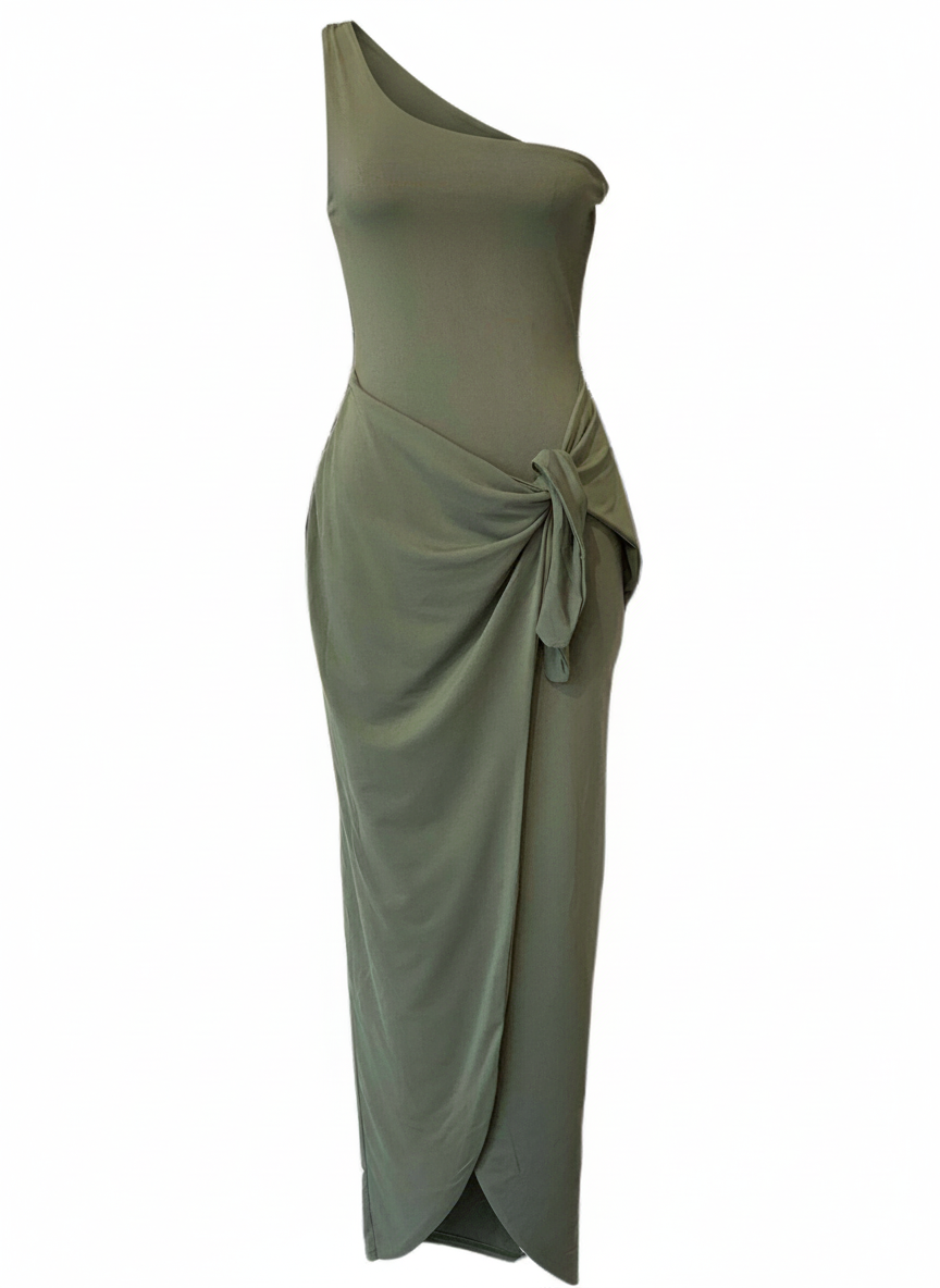 LONG KHAKI DRESS 4701