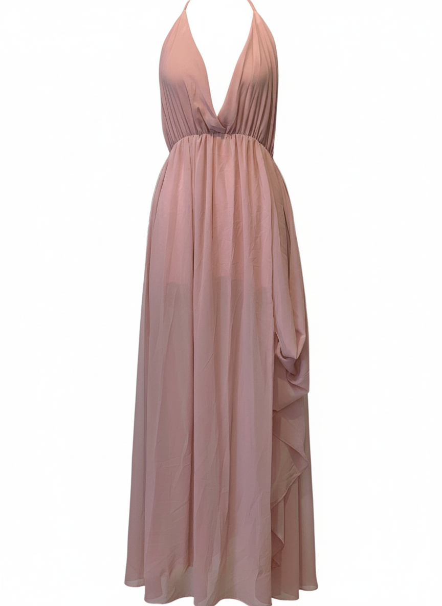 LONG PINK DRESS 17499