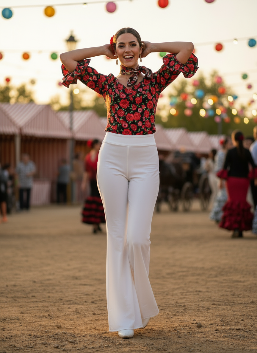 PANTALÓN CAMPANA BLANCO 5490