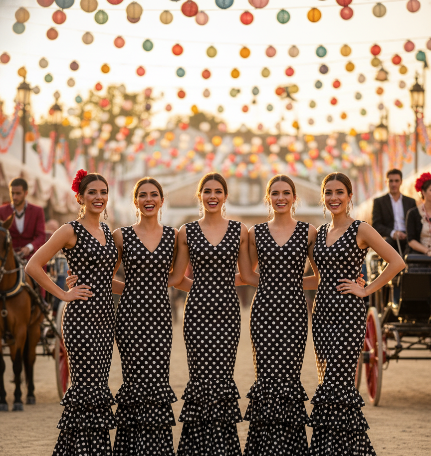 TRAJE FLAMENCA NEGRO EMMA WU DESIGN X FLAMENCA 21048