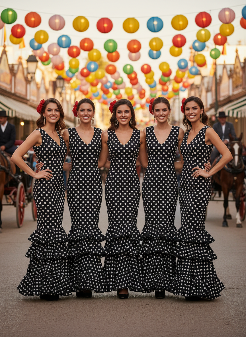 TRAJE FLAMENCA NEGRO EMMA WU DESIGN X FLAMENCA 21048