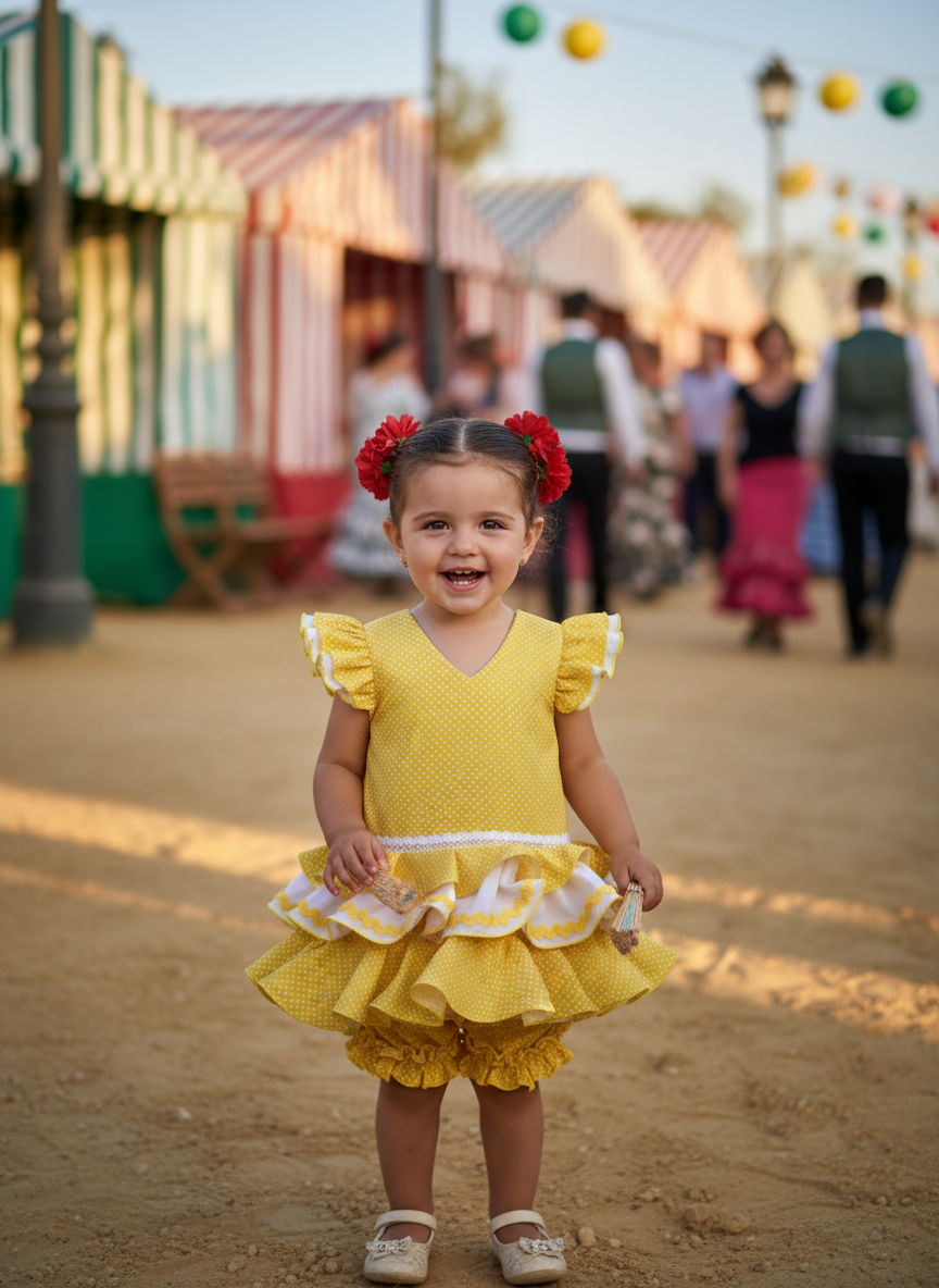Flamenca de Bebé AMARILLO C2025