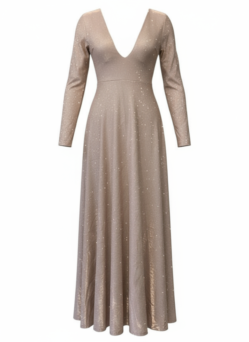 LONG CHAMPAGNE DRESS 8812