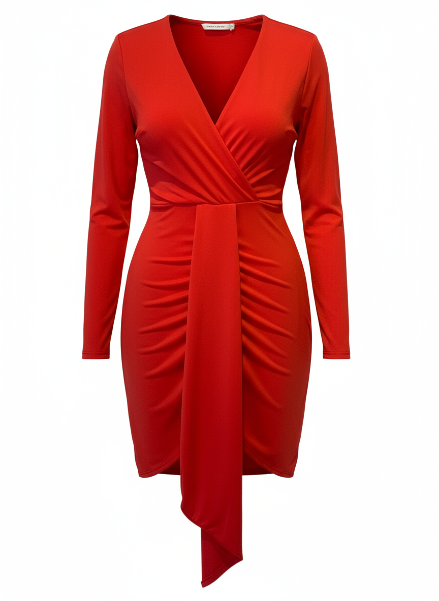 SHORT RED DRESS 24029