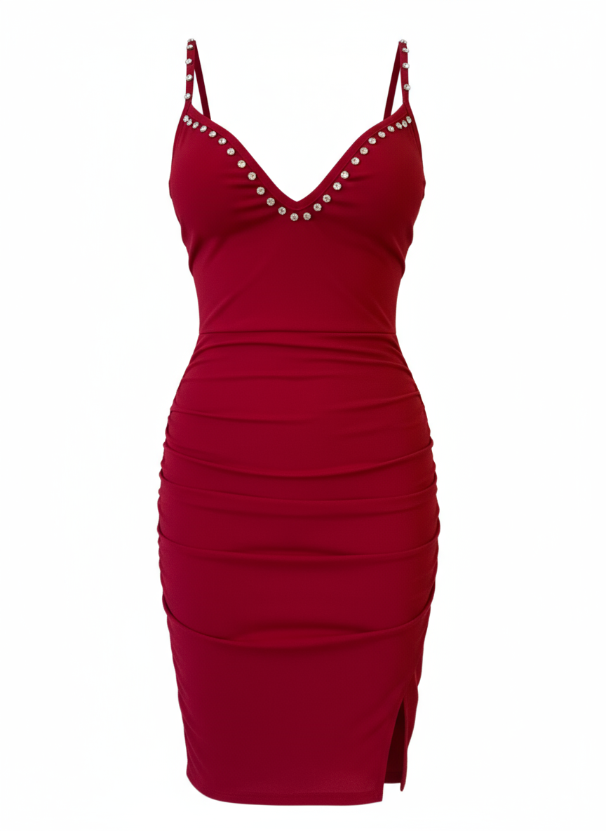 INDIAN RED SHORT DRESS 23644