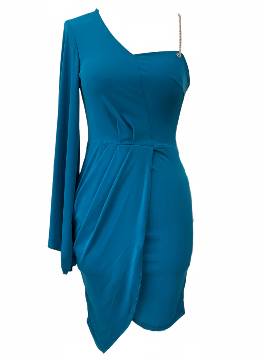 SHORT TURQUOISE DRESS 25406