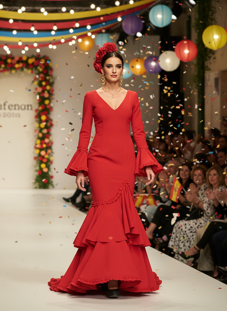 TRAJE FLAMENCA ROJO EMMA WU DESIGN X FLAMENCA EM229
