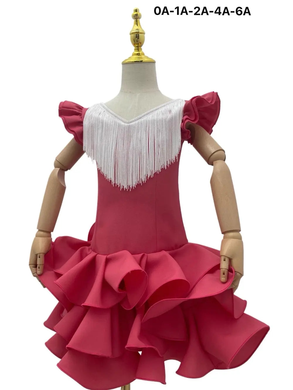 TRAJE FLAMENCA DE NIÑA  FUCSIA B2025