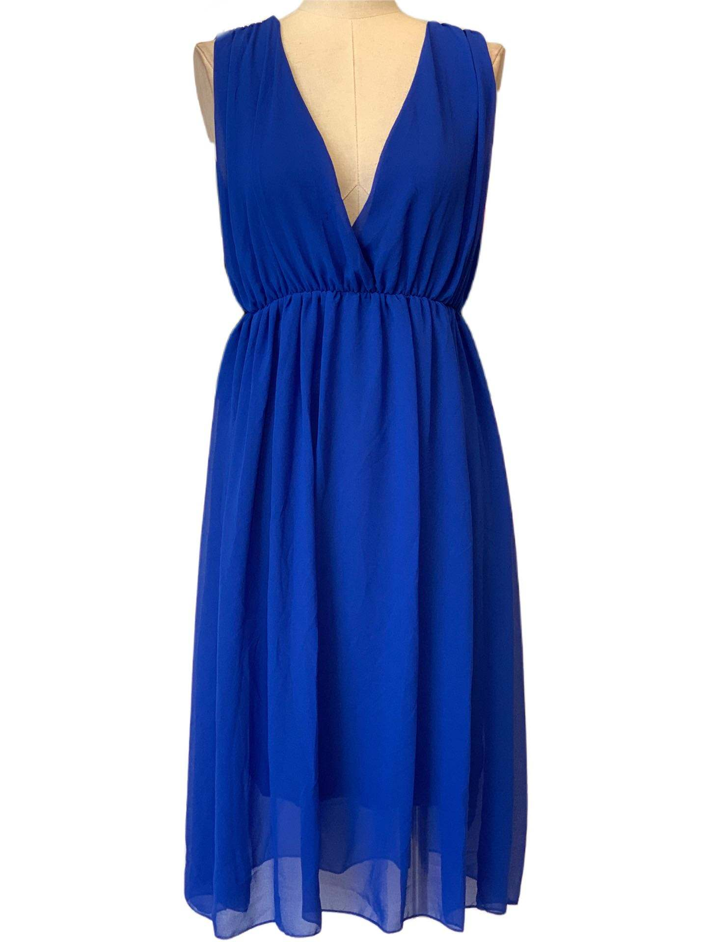VESTIDO CORTO AZUL 3873