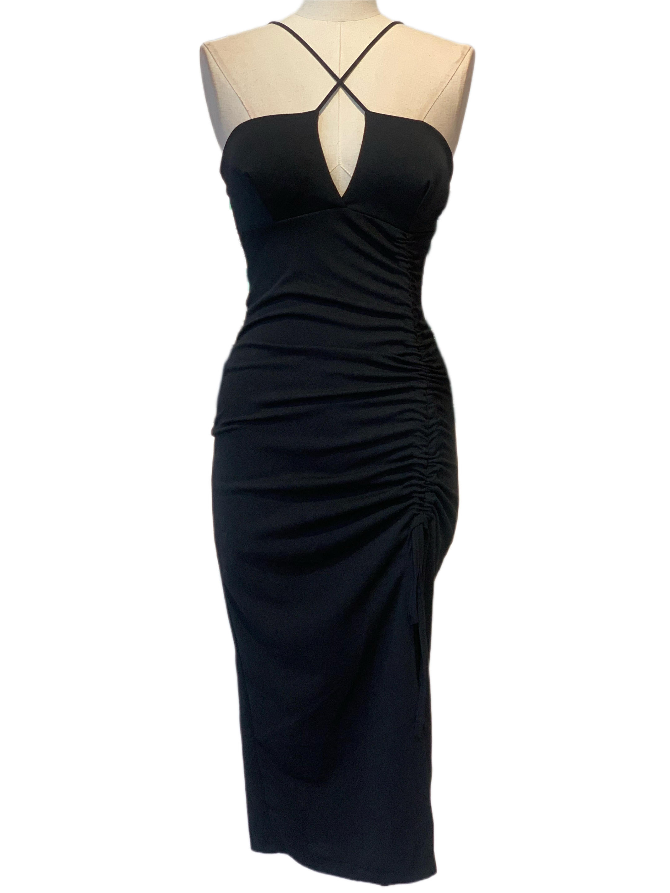 SHORT BLACK DRESS 23208