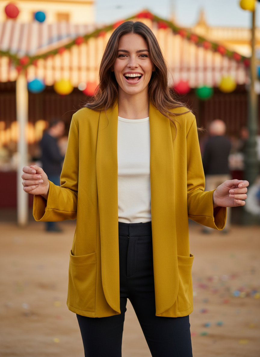 CHAQUETA AMARILLO 7236