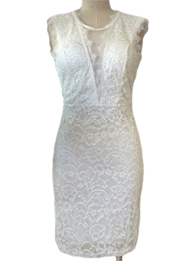 VESTIDO CORTO BLANCO 3409