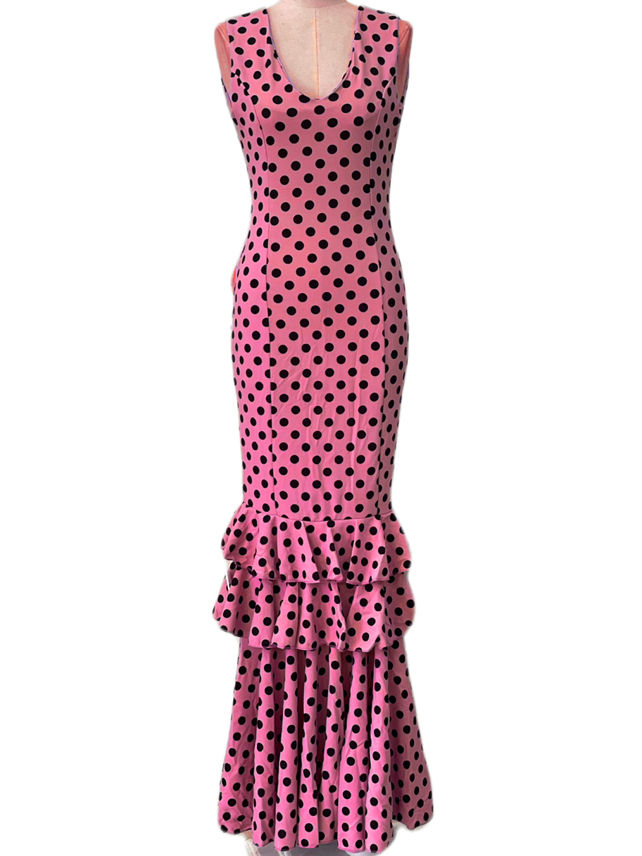 TRAJE FLAMENCA ROSA MALVA EMMA WU DESIGN X FLAMENCA 21048
