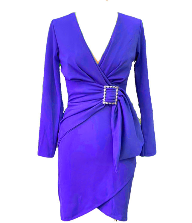 SHORT PURPLE DRESS 21307