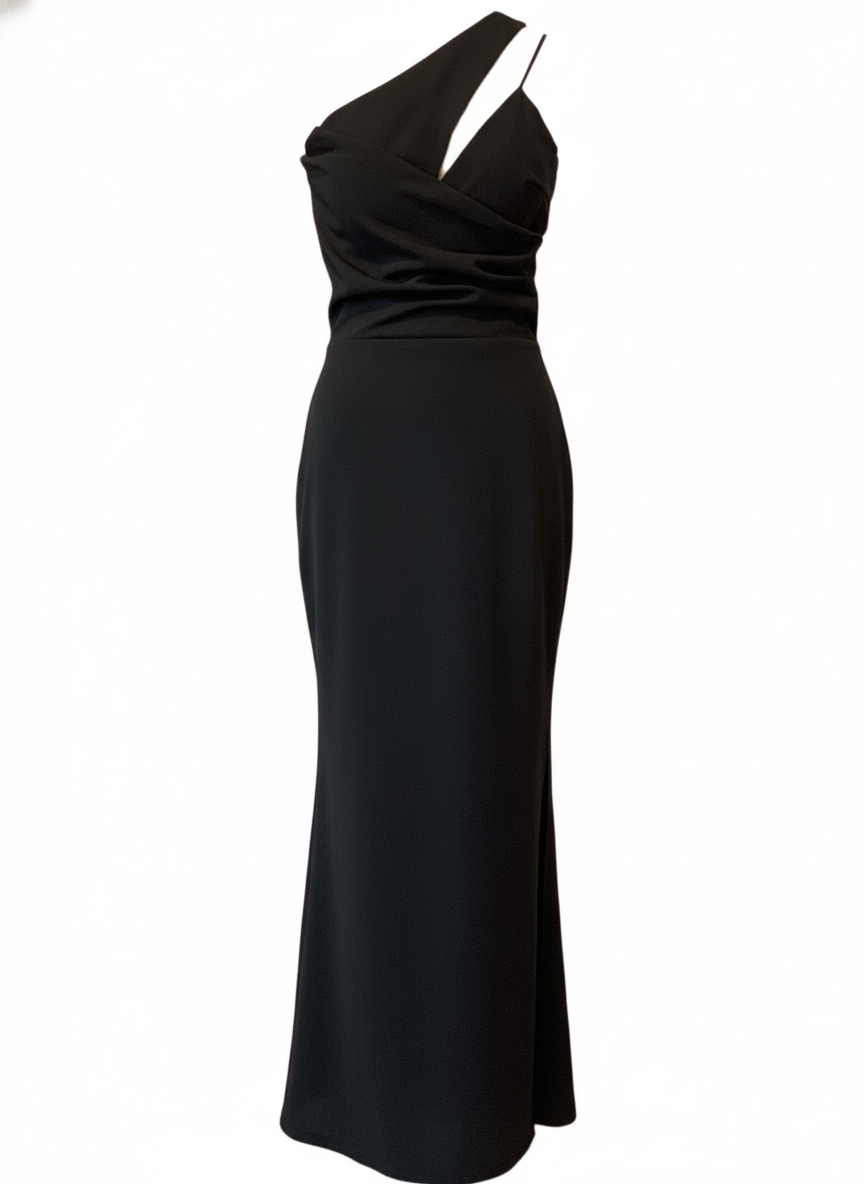 LONG BLACK DRESS 22818