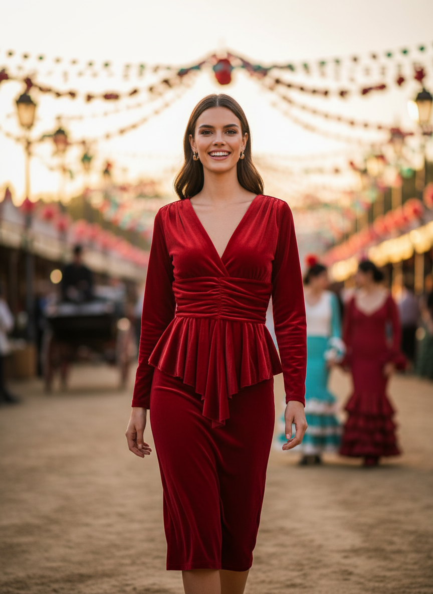 SHORT RED DRESS 7670