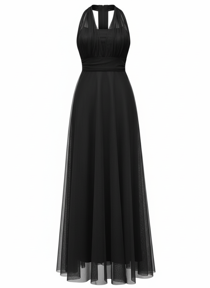 LONG BLACK DRESS 3776