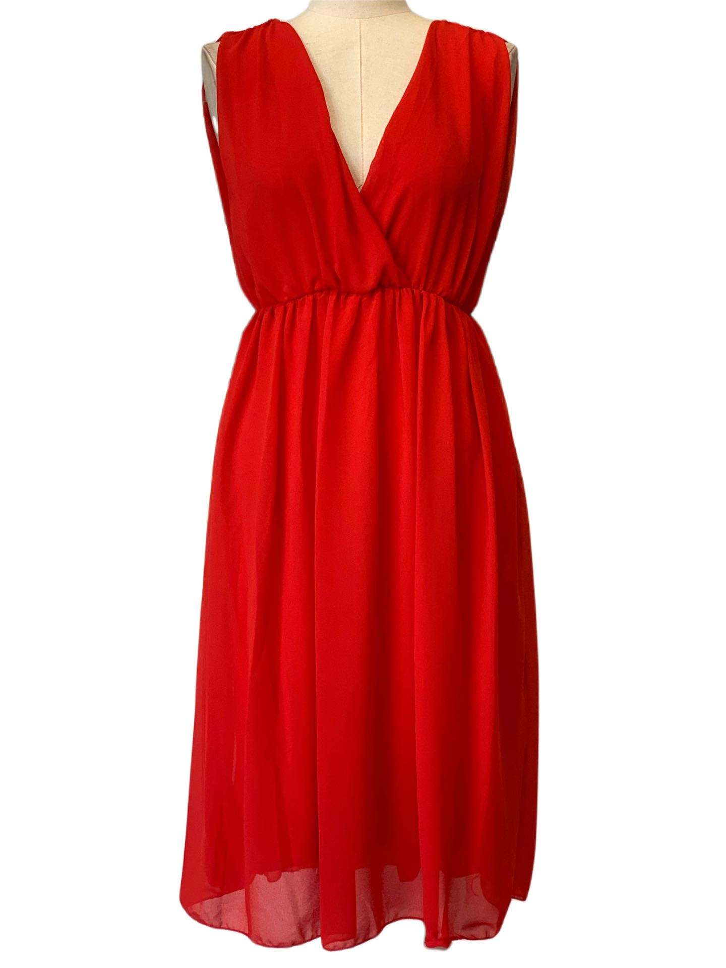 SHORT RED DRESS 3873