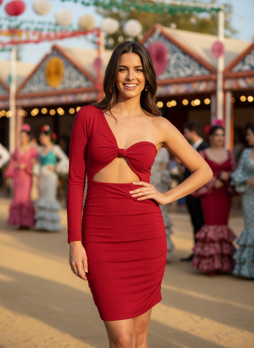 INDIAN RED SHORT DRESS 25476