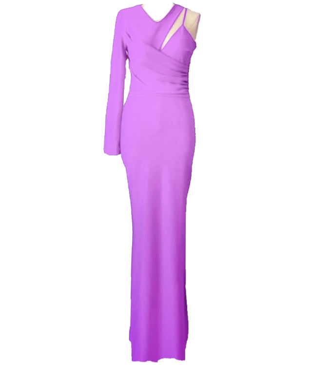 LONG DRESS LILAC MAUVE 23022