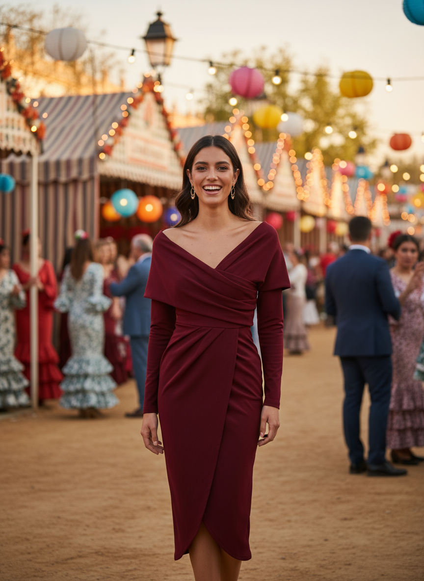 VESTIDO CORTO BURDEO 21174