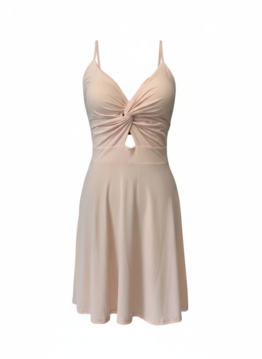 PINK SHORT DRESS 3139